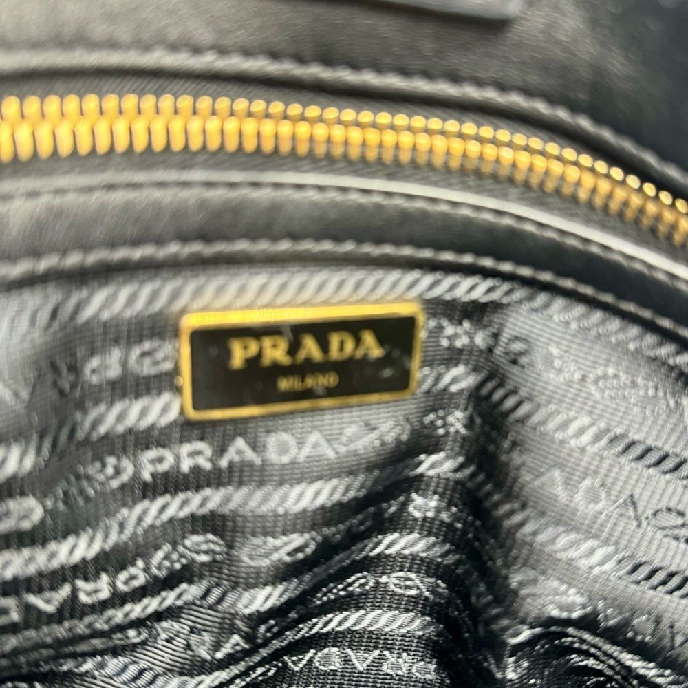 Auth Prada Black Saffiano Leather Lux Tote - Picture 15 of 16